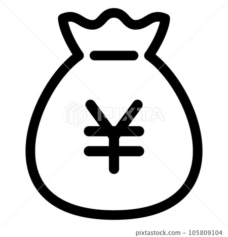 錢袋圖標（日元） 105809104