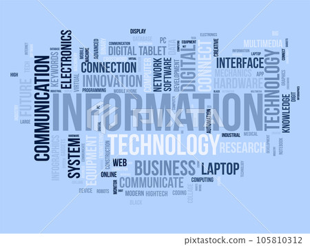 Word cloud background concept for Information technology. Computer network system use for internet communication skill develop. vector illustration. Word cloud background concept for Information technology. Computer network system use for internet communication skill develop. vector illustration. 105810312