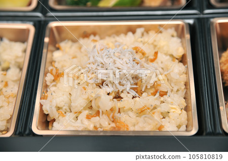 Whitebait cooked rice Whitebait cooked rice 105810819