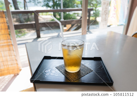 Summer drink Hiyashi-ame, a retro drink served at a teahouse Summer drink Hiyashi-ame, a retro drink served at a teahouse 105811512