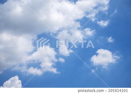 夏天的天空藍天晴朗的夏天素材[神奈川縣] 105814101