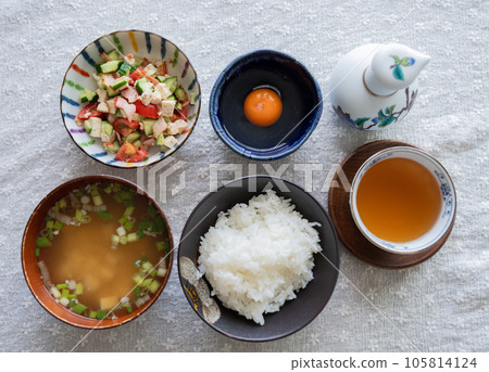 Vegetable-centered breakfast healthy menu Vegetable-centered breakfast healthy menu 105814124