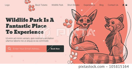 Wildlife park or zoo, buy ticket online in web Wildlife park or zoo, buy ticket online in web 105815164