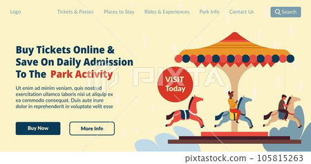 Buy tickets online for park activities, banner Buy tickets online for park activities, banner 105815263