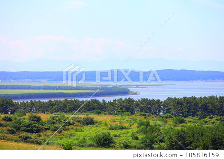 從道之驛十三湖高原展望台看到的風景 105816159