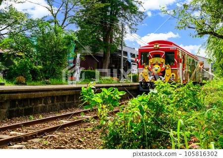 Minami Aso Railway Collaboration Train and Choyo Station Scenery "Minami Aso Railway All Lines Opened and Operation Resumed" 105816302