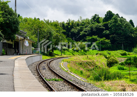 Scenery inside the station Aso Shimodajo Station "Minami-Aso Railway Reopening of all lines and resumption of operations" 105816526