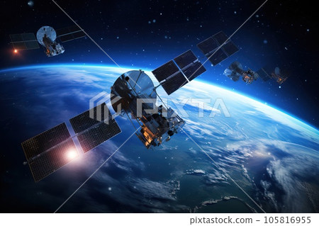 International Research Space Station in Earth's orbit. 105816955