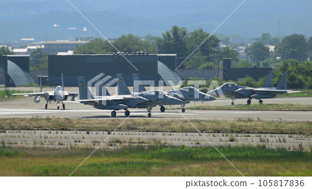 JASDF 306th Squadron F-15 Eagle ready for takeoff 105817836