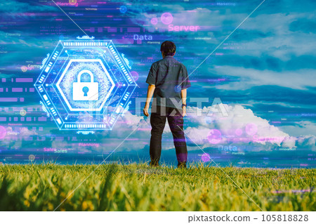 走在草地上 105818828