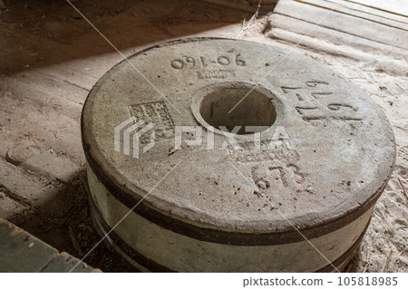 Photography on theme outstanding building beautiful brick old water mill 105818985