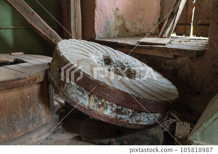 Photography on theme outstanding building beautiful brick old water mill 105818987