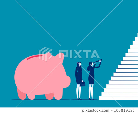 Partners with investor. Business investment direction concept Partners with investor. Business investment direction concept 105819155