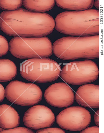 Realistic red potatoes neutral colors warm lighting Realistic red potatoes neutral colors warm lighting 105820214