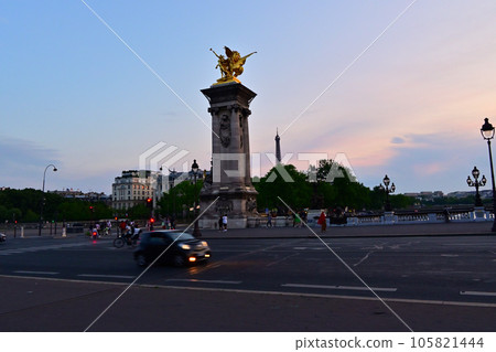 塞納河夜景 / 亞歷山大三世橋 / 法國巴黎 105821444
