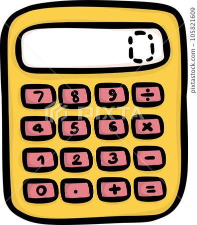 Colorful Stationery Icons. Cute Back to School Supplies Artistic Doodle Illustration. 105821609