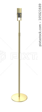 Gold microphone on stand 105821689