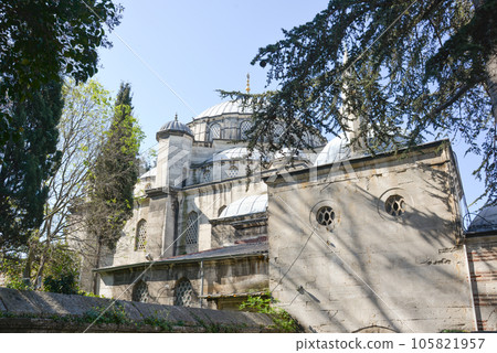 Vintage style mosque in Istanbul Vintage style mosque in Istanbul 105821957