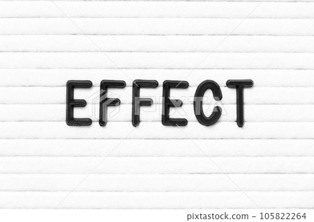 Black color letter in word effect on white felt board background Black color letter in word effect on white felt board background 105822264