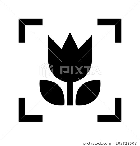 代表照片、特寫和宏觀的填充樣式圖標 代表照片、特寫和宏觀的填充樣式圖標 105822508