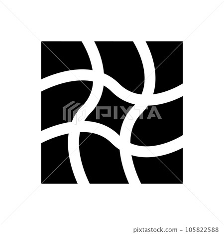 Filled style icons representing design, mesh Filled style icons representing design, mesh 105822588