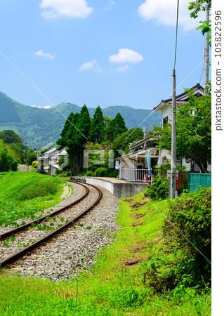 閃耀阿蘇鄉村的阿蘇下大條站周邊風景“南阿蘇鐵道全線開通、恢復運營” 105822596