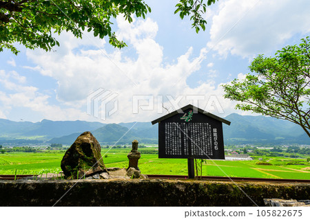Mountain range and rural scenery Scenery around Asoshimodajo Station "Minami-Aso Railway, full line reopening and resuming operations" Mountain range and rural scenery Scenery around Asoshimodajo Station "Minami-Aso Railway, full line reopening and resuming operations" 105822675