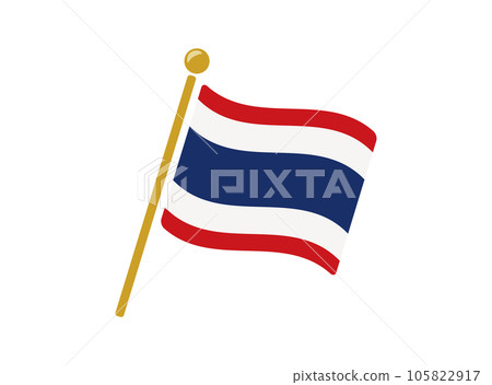 泰國國旗圖標矢量圖 105822917
