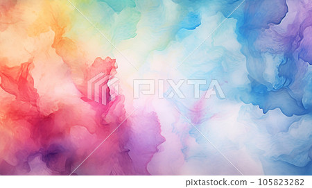 abstract watercolor background. colorful painting for artistic decoration. generative AI  105823282