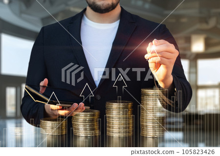 Concept of financial development and success. Concept of financial development and success. 105823426