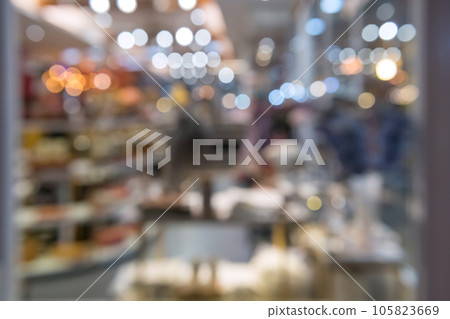 abstract blur image of shopping mall in Bangkok abstract blur image of shopping mall in Bangkok 105823669