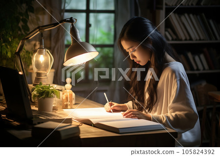 初中生暑假做作業 105824392