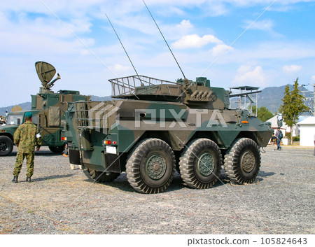 Ground Self-Defense Force reconnaissance vehicle on display 105824643