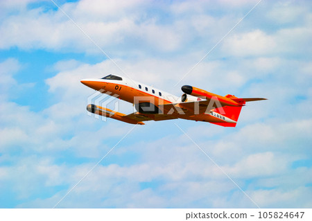 Maritime Self-Defense Force aircraft U-36A in flight Maritime Self-Defense Force aircraft U-36A in flight 105824647