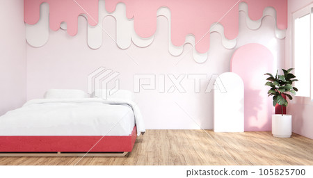 Bedroom japanese minimal style.,Modern white wall and wooden floor, room minimalist. Bedroom japanese minimal style.,Modern white wall and wooden floor, room minimalist. 105825700
