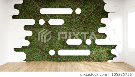 Empty room japanese minimalist room interior. 105825736