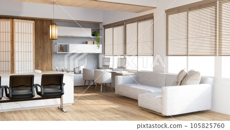 Sofa furniture and mockup modern room design minimal. 105825760