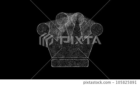 King piece of chess. 3D Render King piece of chess. 3D Render 105825891