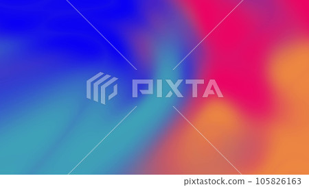 3D gradient. Colorful abstract liquid marble texture, fluid art. Abstract blue red design swirl background. 3D rendering. 105826163