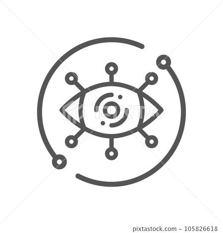 Visualization vector icon. Tech modern vector icon for web, ui. EPS 10 Visualization vector icon. Tech modern vector icon for web, ui. EPS 10 105826618