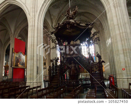 Pulpit of Notre Dame Cathedral (Antwerp/Belgium) 105827450