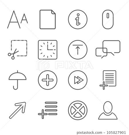 Media and communication icons Media and communication icons 105827901