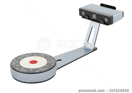3D scanner closeup, 3D rendering 105828048