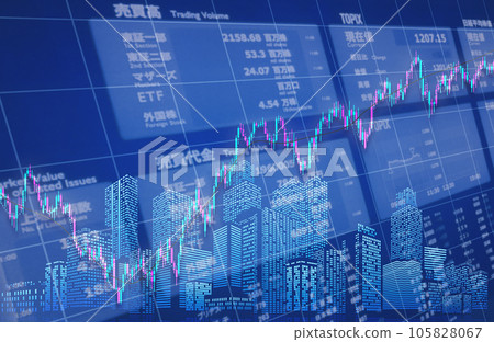 Economic image material Economic image material 105828067