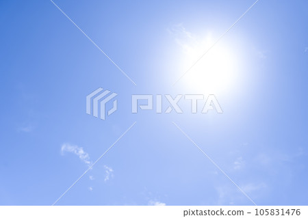 Summer sky sun and clouds Yokohama 105831476