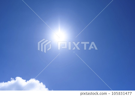 Summer sky sun and clouds Yokohama 105831477