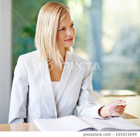 Business woman, shopping and credit card at reception in shop or retail store. Buying, female person and plastic money for financial purchase, customer payment and transaction in boutique or mall. Business woman, shopping and credit card at reception in shop or retail store. Buying, female person and plastic money for financial purchase, customer payment and transaction in boutique or mall. 105831649