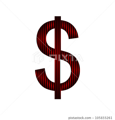Us dollar icon. 105833261