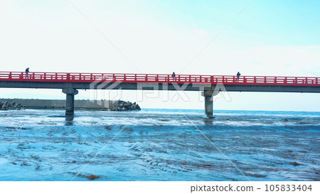 Bridge and the sea Bridge and the sea 105833404