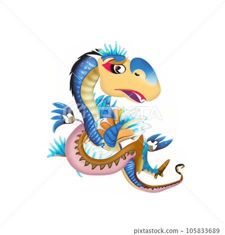 colorful baby dragon 105833689